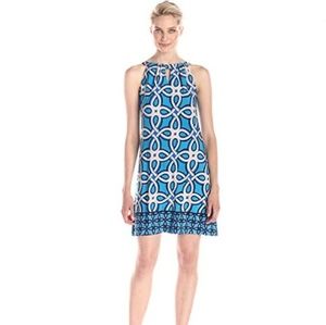Women's Trellis Keyhole Jersey  Dress
